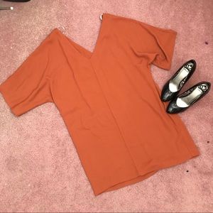 FOREVER 21 RUST TUNIC DRESS
